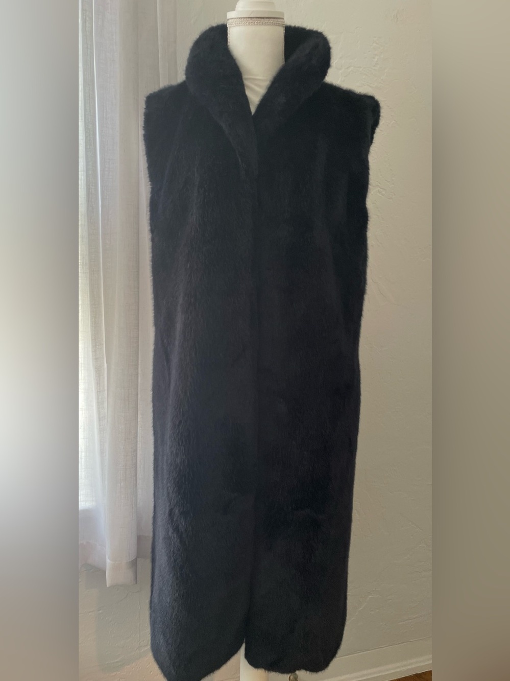 Reiss Alberta Faux Fur Longline Gilet